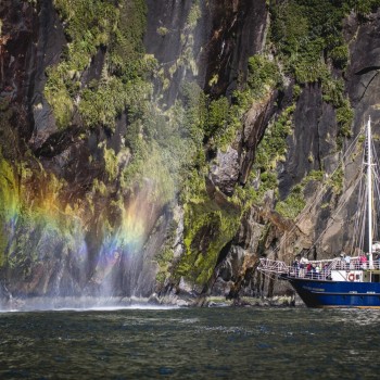 Milford Sound waterfall